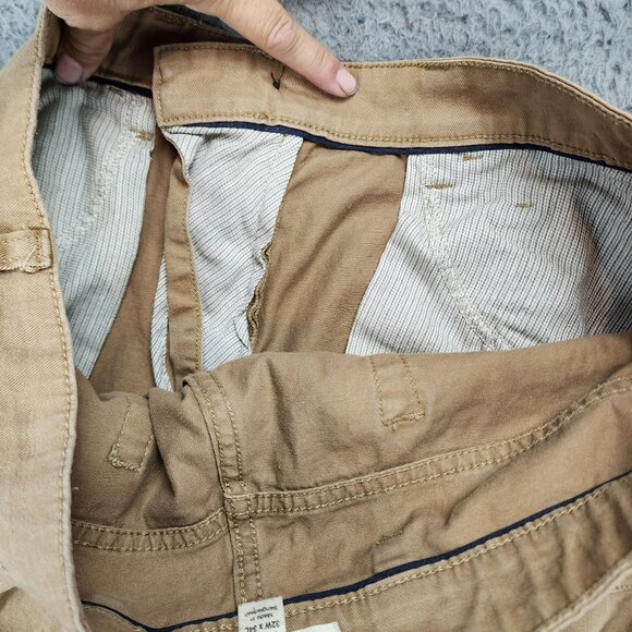 Goodthreads Pants Mens 32x34 Brown Stretch Mid Rise Slim - Picture 9 of 13